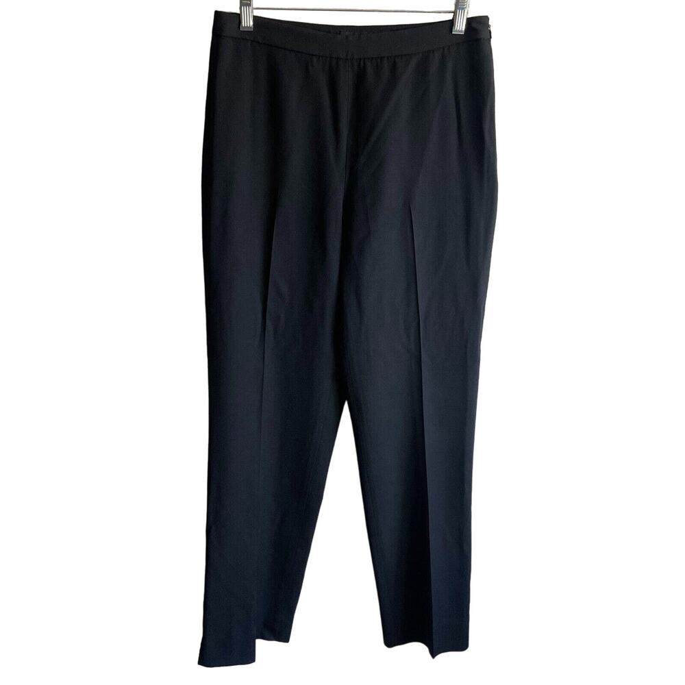 Anne Klein Black Straight Leg Pants